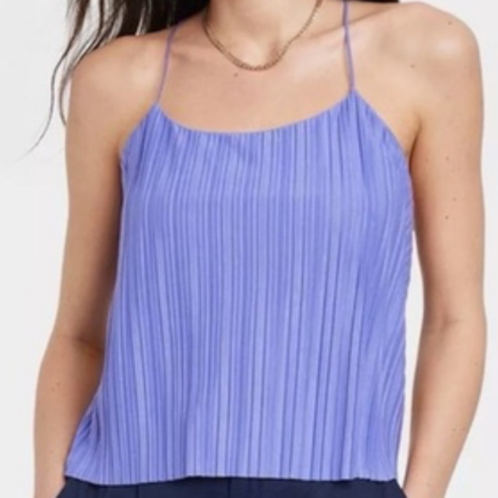 NWT Target Plisse Cami Top